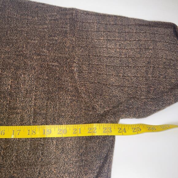 Geoffrey Beene Sweater Men’s Coffee Brown V-neck Pullover Knit Sweater Size Larg - Picture 7 of 8